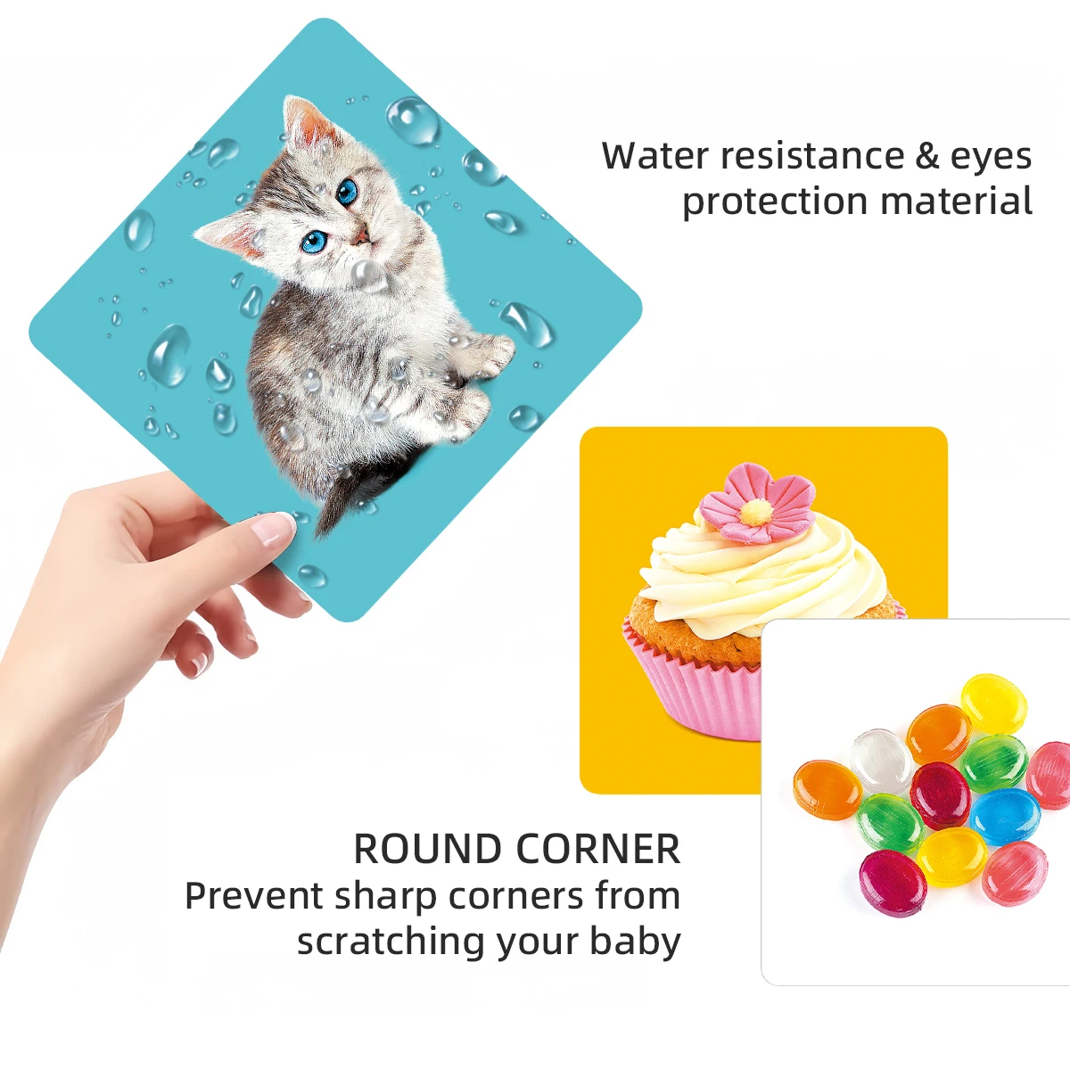 Cartões de Estimulação Visual, Exercite a Visão do Seu Bebê, Melhore a Cognição do Seu Bebê, Primeiro Presente para Crianças 0-2 Anos de Idade