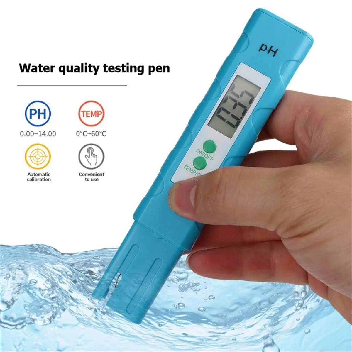 update. PH Meter Aquarium Pocket Pen LCD Digital PH Test Pen Handheld Water Quality Tester 0-14pH for Aquarium Swimming Pool