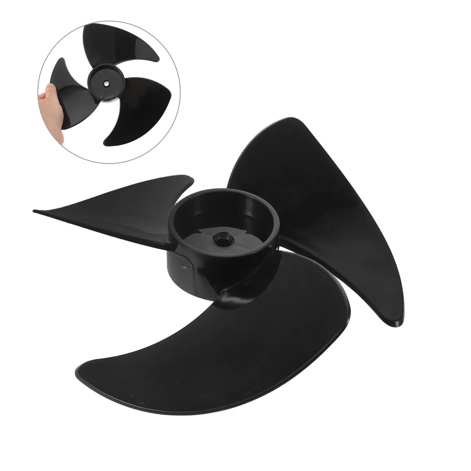 Bilah Kipas Angin 3 Daun Plastik Pengganti untuk Ruang Tamu & Kamar Tidur, Pengganti Bilah Kipas Angin Lantai & Plafon Rusak dengan Lubang 8mm