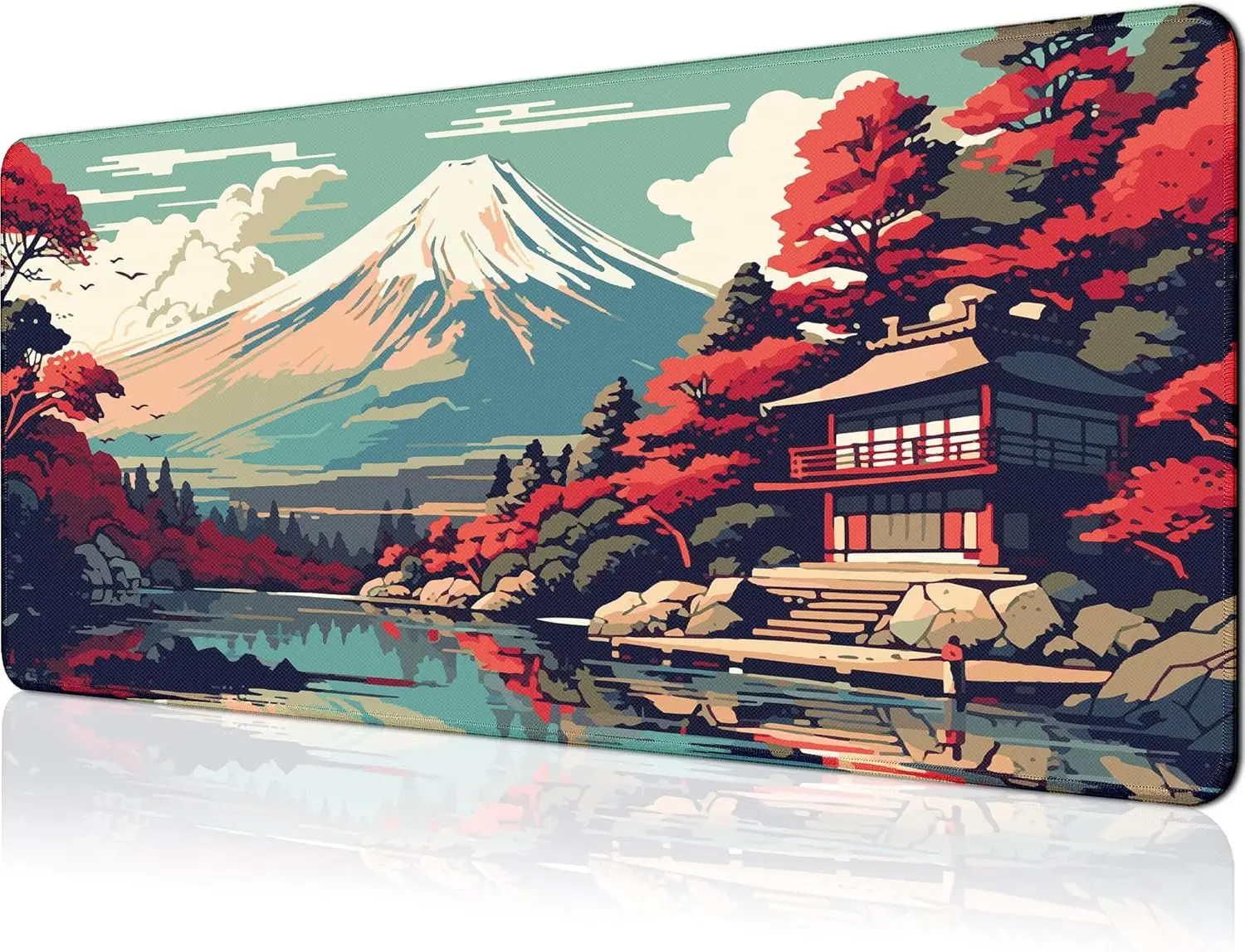 

Japanese Cherry Blossom Large Gaming Mouse Pad Big Gaming Mouse Mat Desk Pad Computer Keyboard Desk Mat Mousepad Home Office