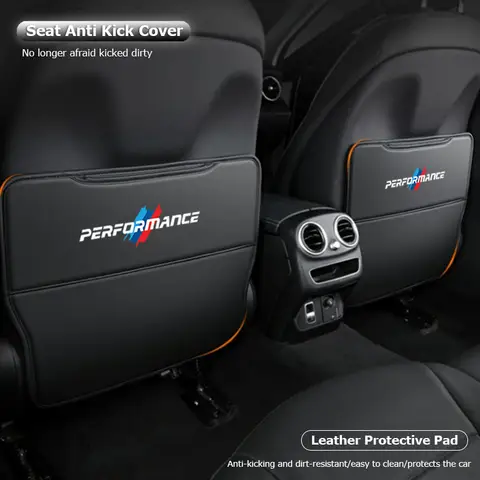 BMW 퍼포먼스 X1 X2 X3 X5 X4 X6 X7 E46 E90 E39 E36 E87 E53 E60 용 카시트 등받이 킥 방지 커버 패드, 오염 방지 보호 매트