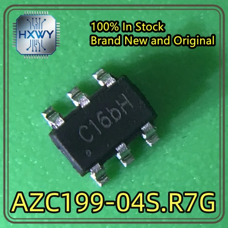 (100/500 pieces) AZC199-04S.R7G C166J SOT-23-6L Static Electricity Protection Tube - Brand New, Original, In Stock - Electronic