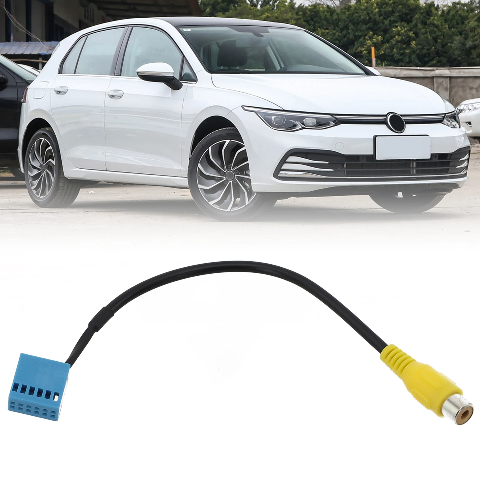 1PC Backup RVC Cable Adapter for Golf for Passat for B6 for Touran for MIB RCD330G Car Rear View Camera Adapter Cable Connector