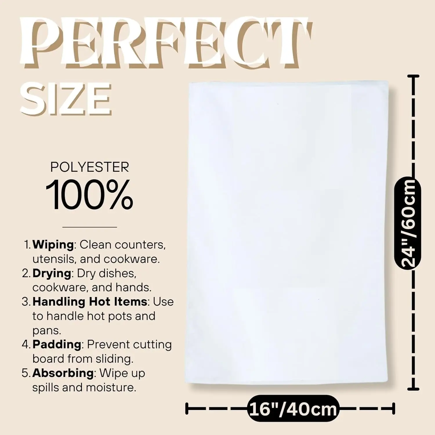 100% Cotton Soft Towel, Microfiber Dish Tea Towel, Hand Towel Gifts with Design for Christmas, Birthday