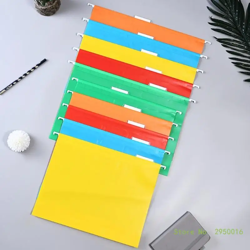 4Pieces Letter Size Suspension Files Filing Cabinet Suspension Files with Tabs for School Work Office File Organization