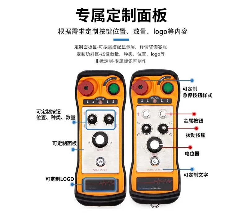 For Industrial Frequency Converter Wireless Remote Control Remote Control Governor Switch Analog Roller Frame Wire Saw