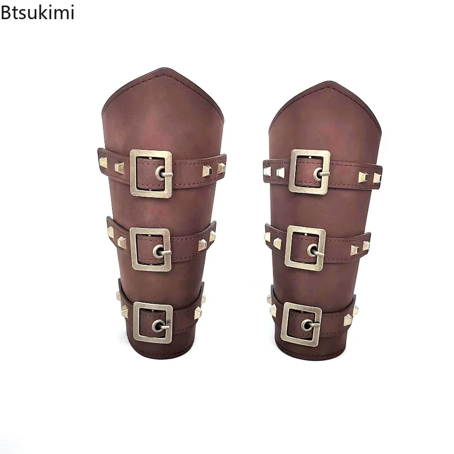 1PC Armband Cosplay Props Gauntlet Wristband Safe Strap Buckle Bracers Arm Guard Sports Accessories Punk Steam Punk Accessories