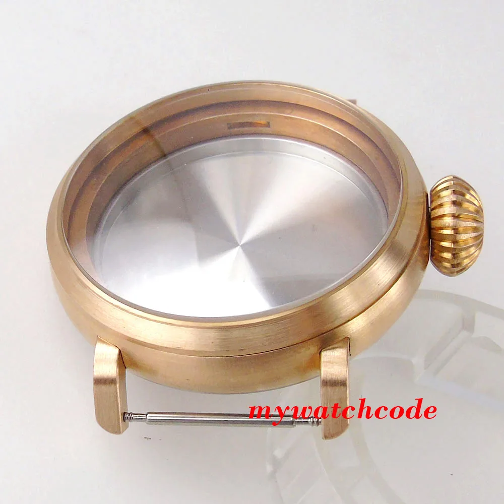 100m Waterproof New Big Cusn8 46mm Big Replacement Parts Real Bronze Watch Case for NH35A NH36A PT5000 Movement Sapphire Glass