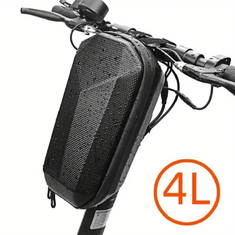 

Durable high-capacity waterproof electric scooter handle storage bag with removable design for bike and balance bike