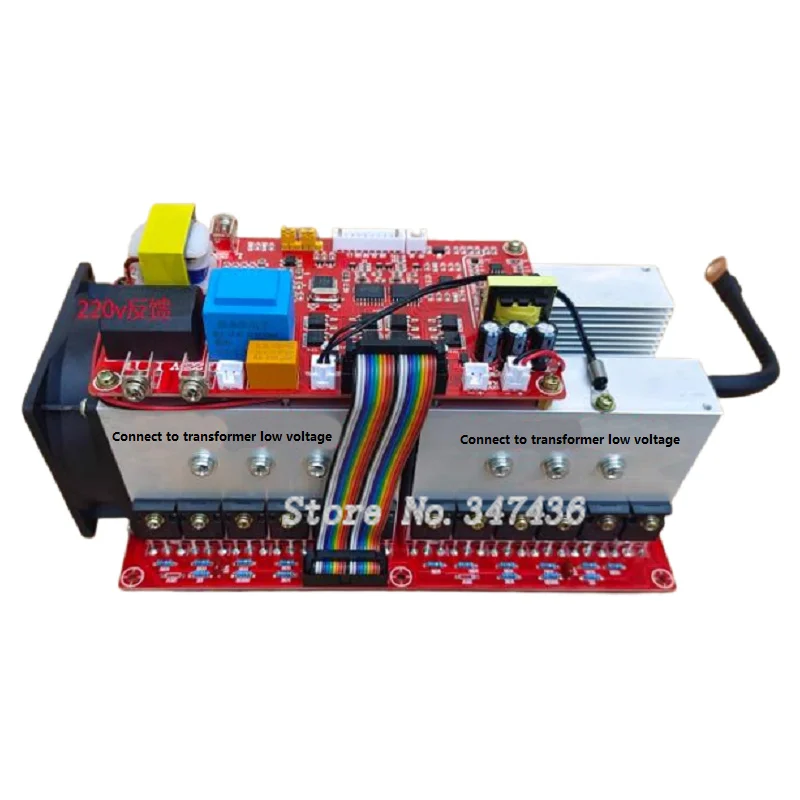 LCD display power frequency with English Pure sine wave power frequency Inverter motherboard 12v-72v universal 24-tubes