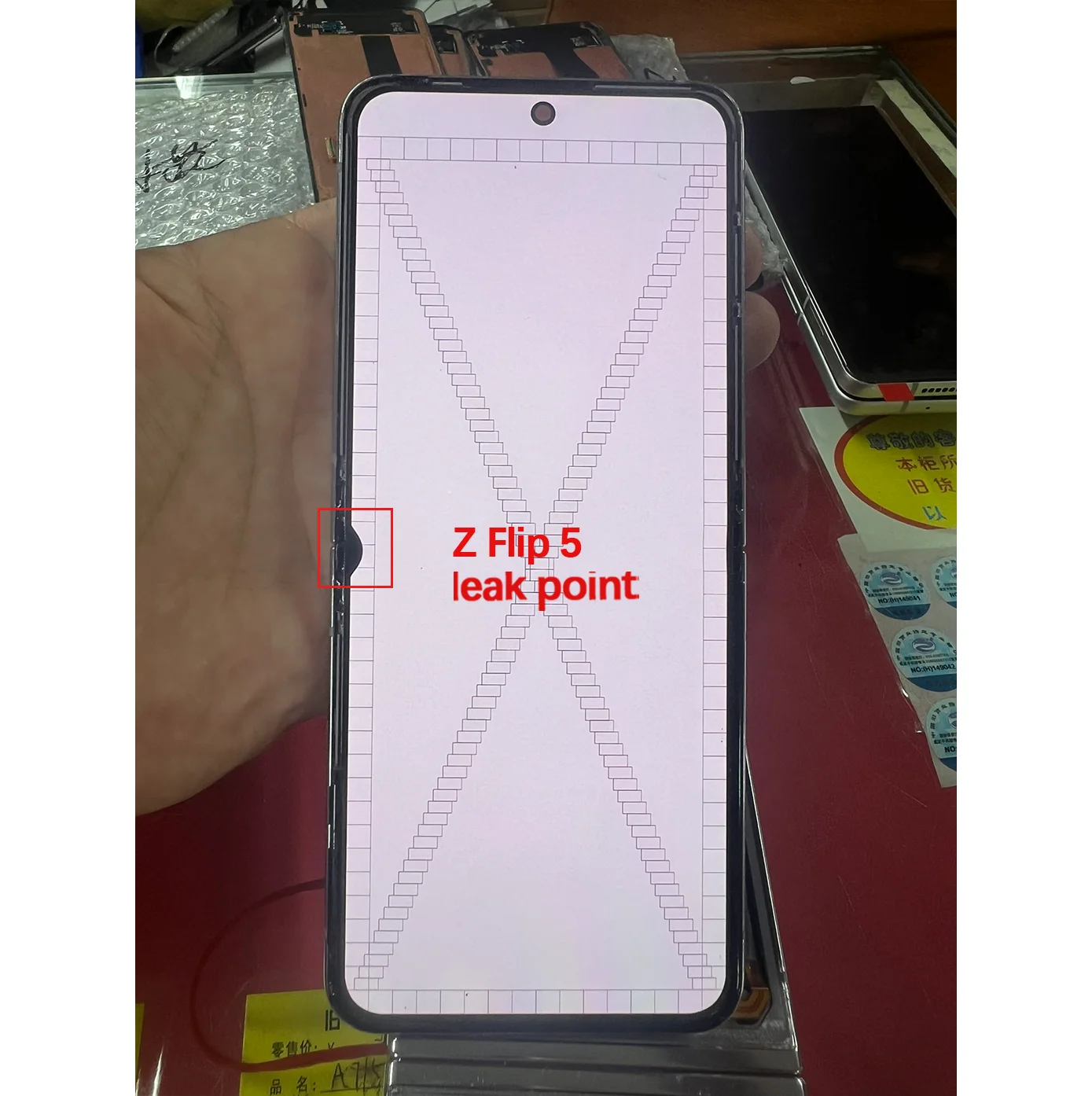 AMOLED has defect LCD For Samsung Galaxy Z Flip5 /F7310/W7024 Display Screen Display Touch Screen With Frame Digitizer Assembly image 3