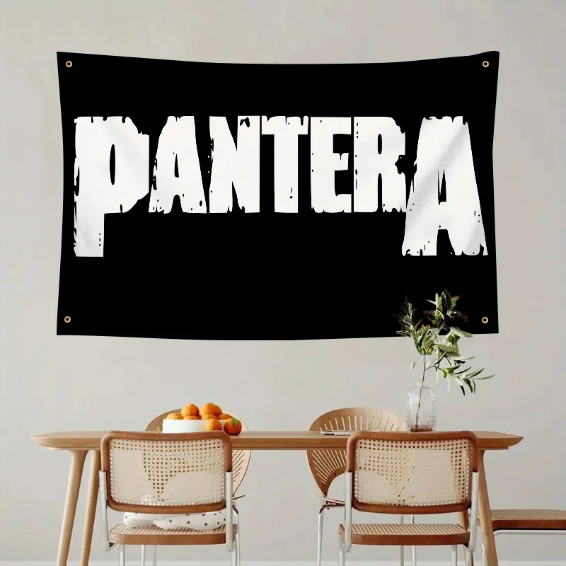 1pc Pantera Flag Flags And Banners Four Hole Polyester Outdoor Decor Room Aesthetic