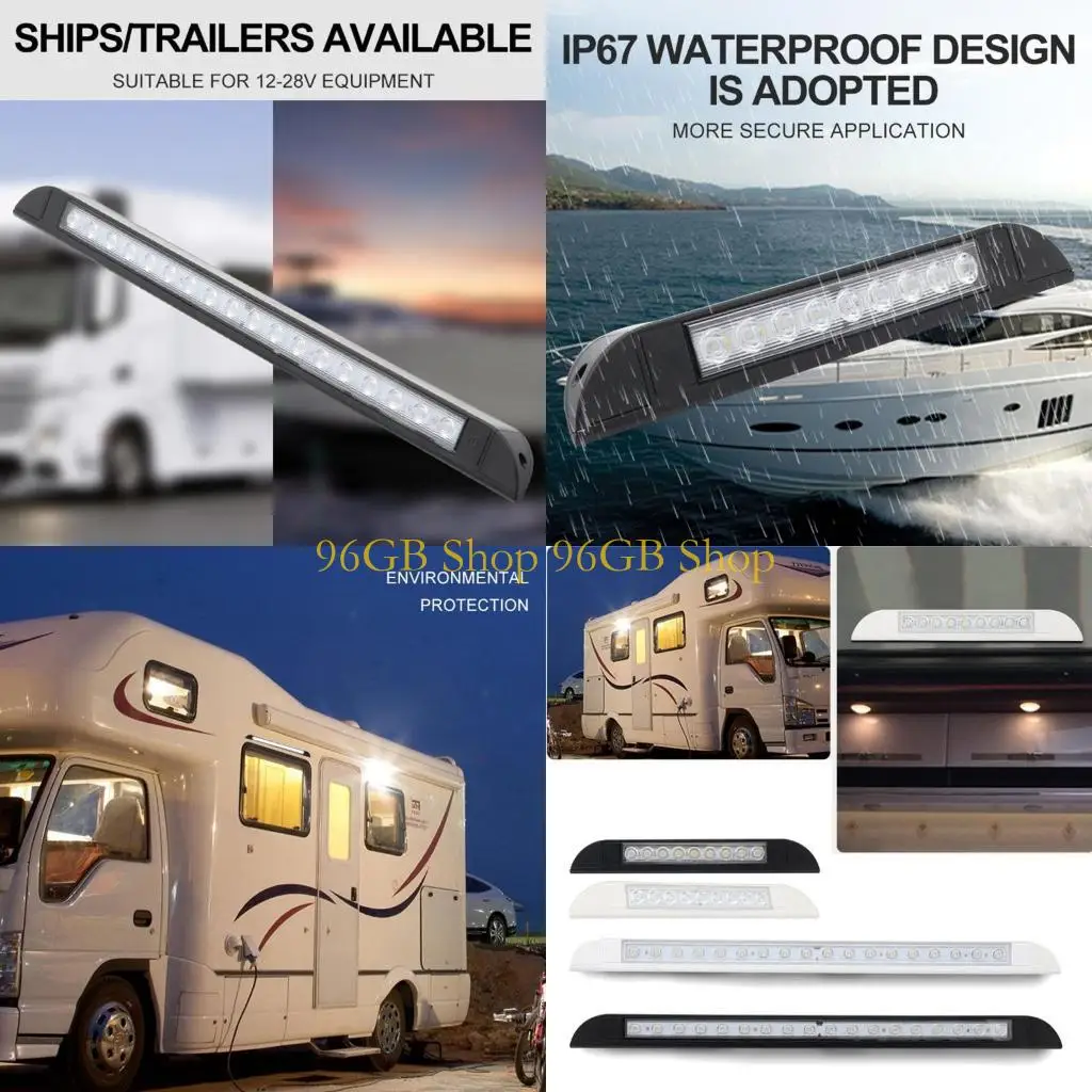 

96 ГБ 12-28 В дюатпротечный светодиодный навесок Яхта RV Sunshade Модификация Модификация светого моторного дома Внешний свет
