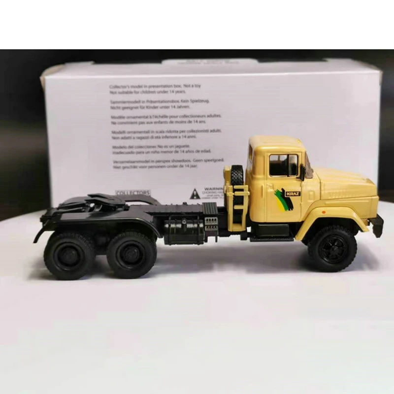 1/43 Scale Diecast Alloy Metal Russia KAMAZ KrAZ 6443 KPA3 Truck Tractor Replica Model Toy For Collections