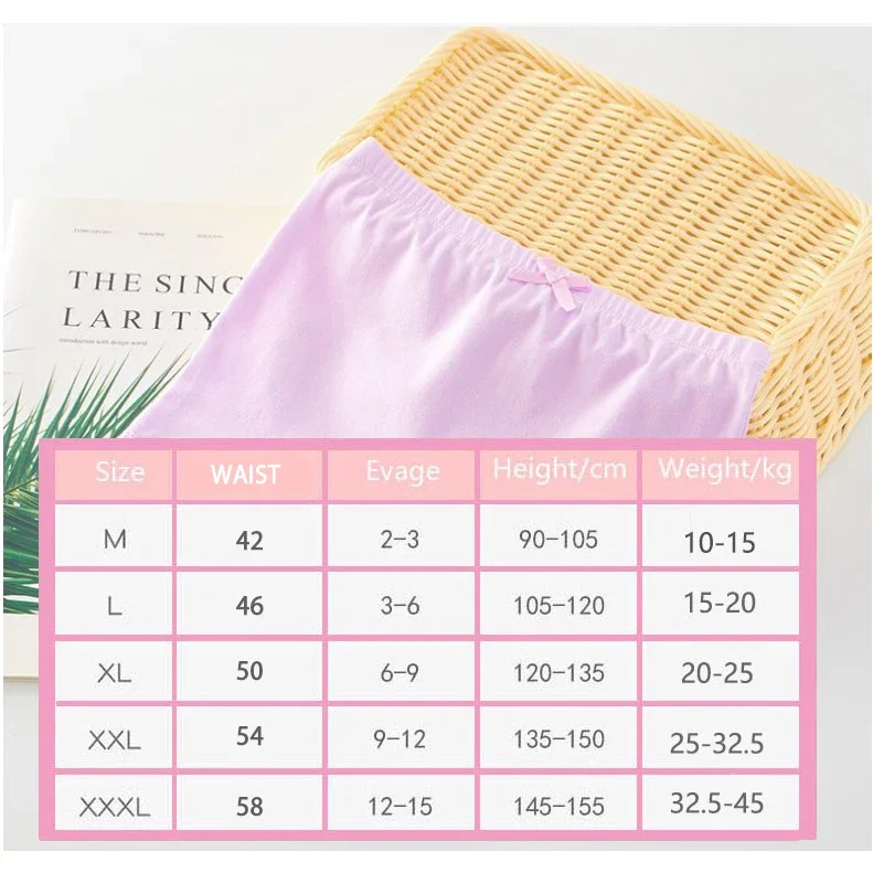 3pcs Safety Short Girls Short  2024 New Korean Style Cute Panties Kids Boxers Cotton Girls\' Underwear For Ages 2-12 kids Clothes