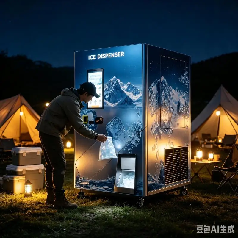 Ice Cube Vending Machine Customized Automatic Ice Making Equipment Smart Control Fast Cooling Technology
