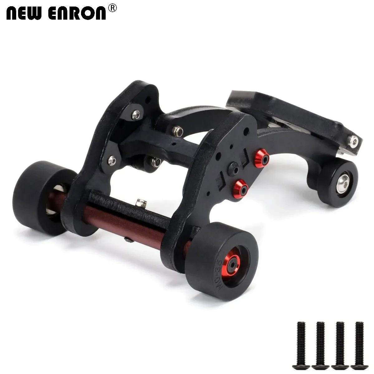 Nuevo ENRON Spring Head-Up Wheelie Bar protector del chasis parte inferior trasera protege la rueda de nailon para ARRMA 1/8 KRATON 6S ARA8708T1