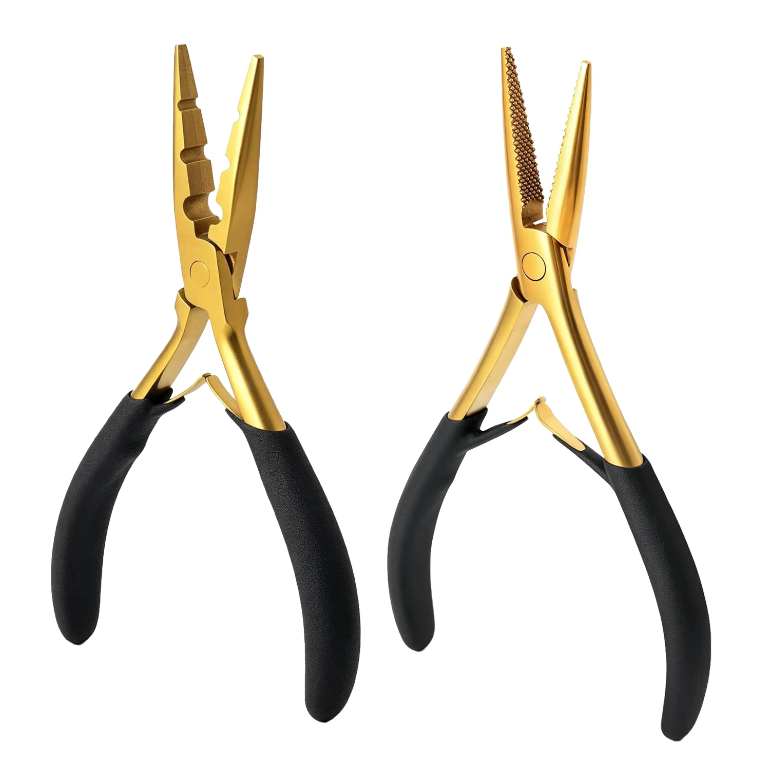 EHDIS Stainless Steel Pliers For Tape In Hair Extensions Nano Beads Opening Removal Wigs Feather Installation Closer Clamp Tool