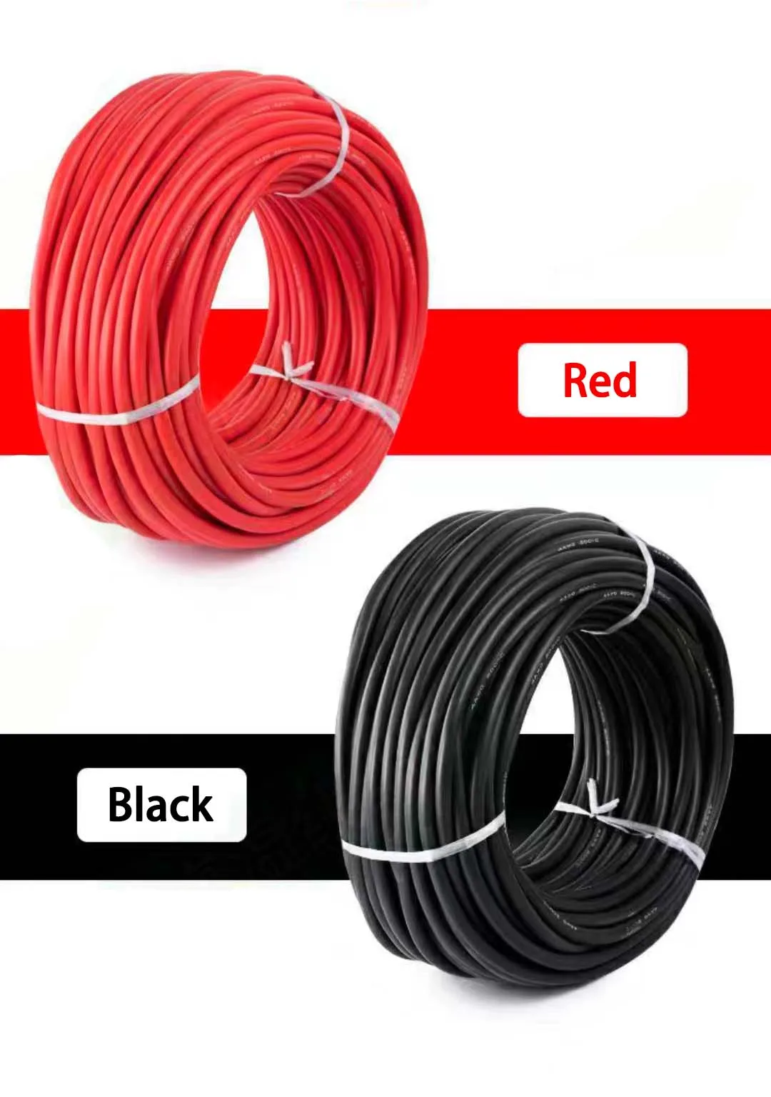 30m Fil Électrique Silicone 0.3mm² 20AWG 2 Pins Rouge/Noir – Câble Flexible Haute Température LED Stripe, DIY Électronique