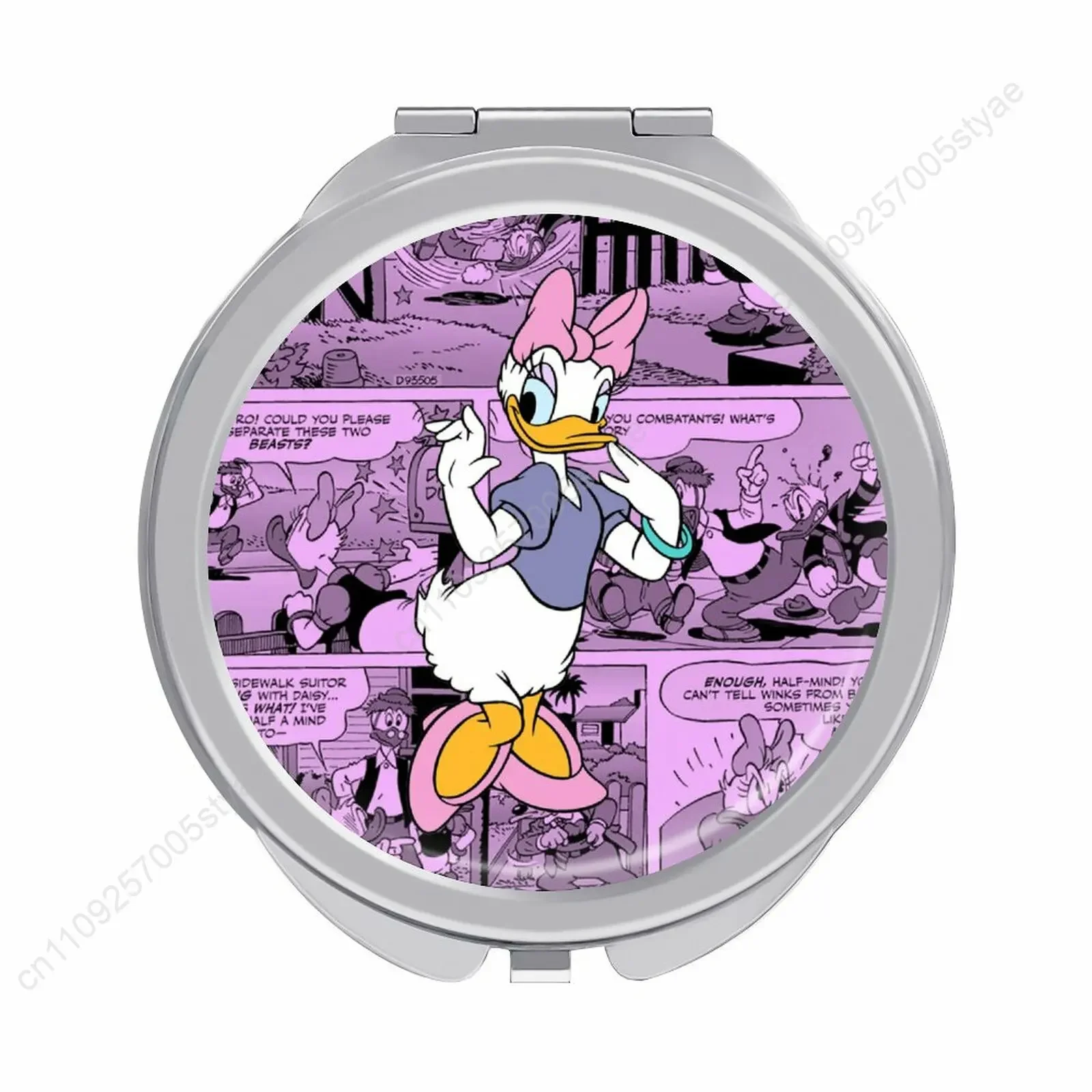 

Daisy Duck Makeup Mirror Disney Cartoon Custom Mirror Design Your Photos Logo Text Portable Travel Holiday Parties Souvenir