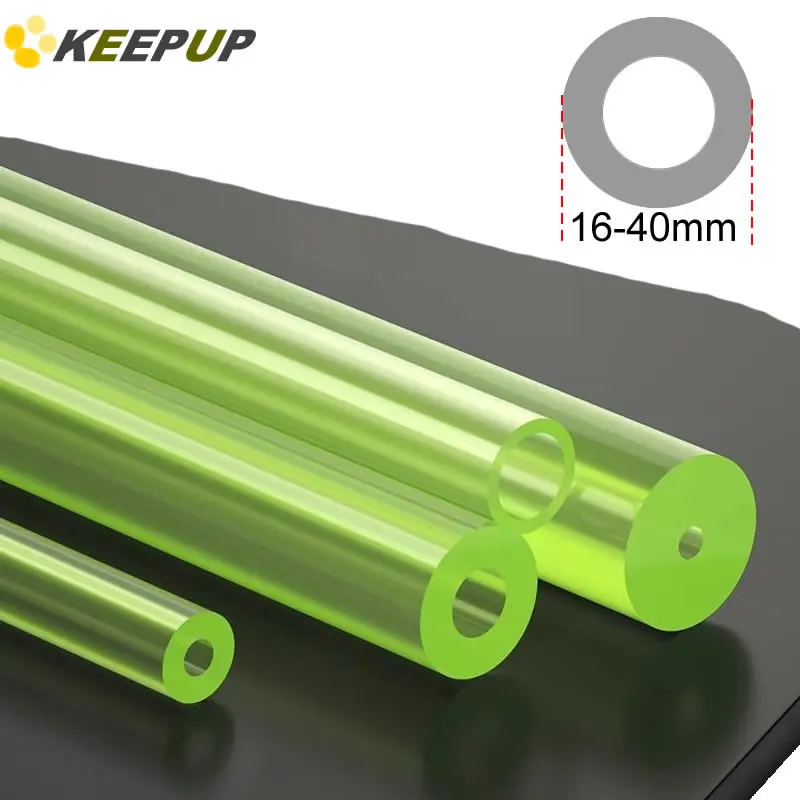 Polyurethane PU Tube Outer Diameter 16-40mm Elastic Rubber Hollow Pipe for Cutting Sealing Gasket Shock Absorption Cushioning