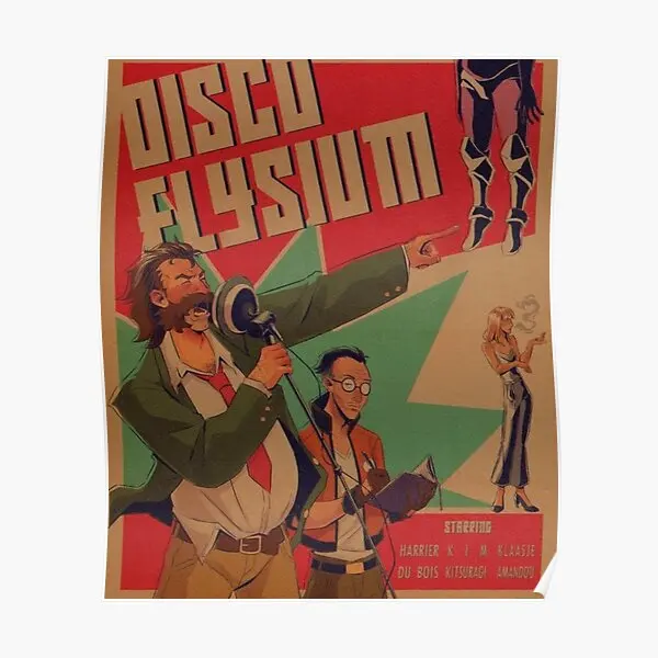 Disco Elysium  Poster Print Painting Funny Art Decor Home Modern Room Vintage Mural Picture Wall Decoration No Frame