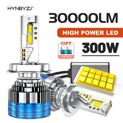 HYNBYZJ 30000LM H7 H4 LED Headlights Canbus H1 H8 H11 HB3 HB4 H1R2 9005 9006 9012 6000K Car Headlight Auto Fog Lamp (2 Pack)