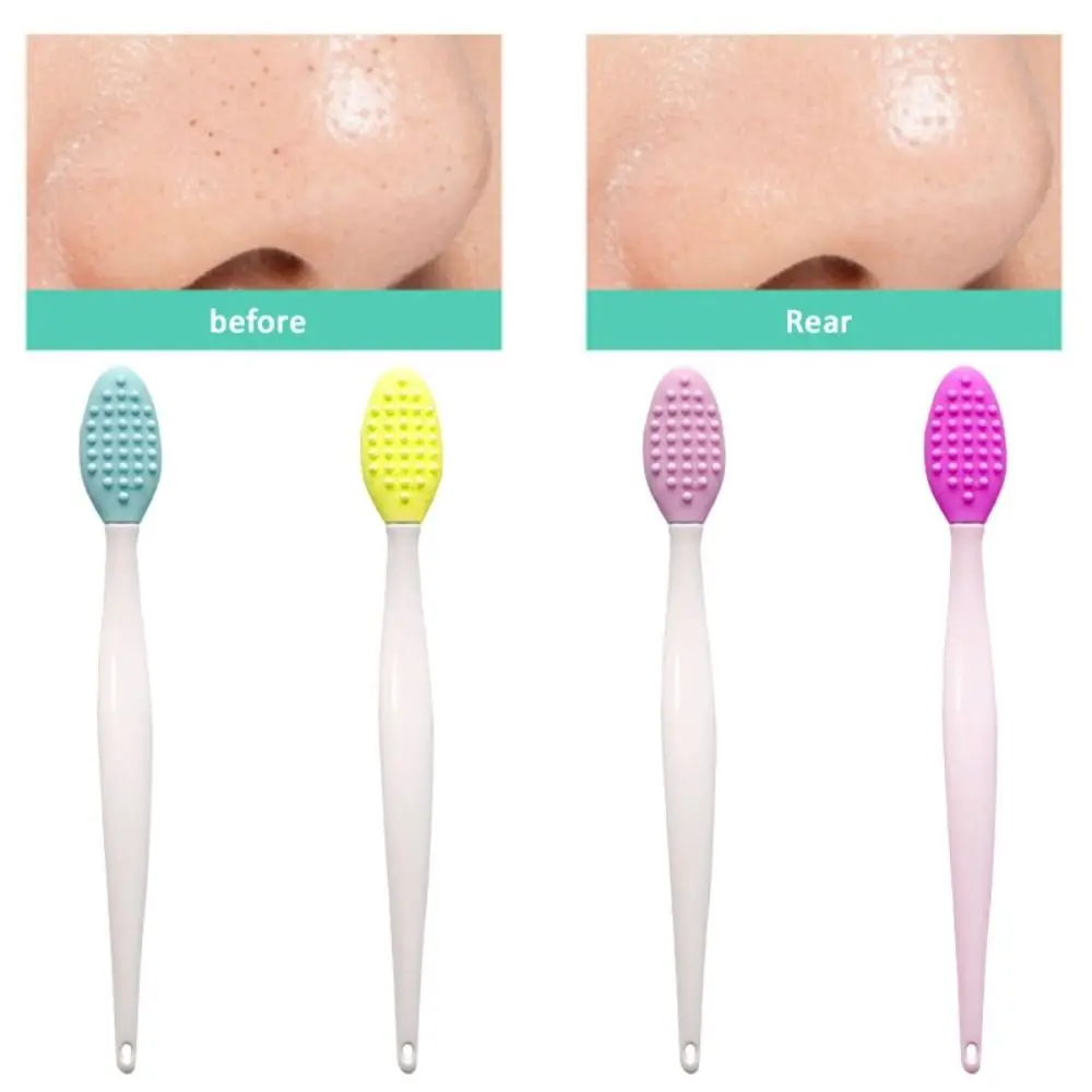 Portable Clean Pores Beauty Nose Brush Soft Fur Manual Clarisonic Silicone Facial Brush