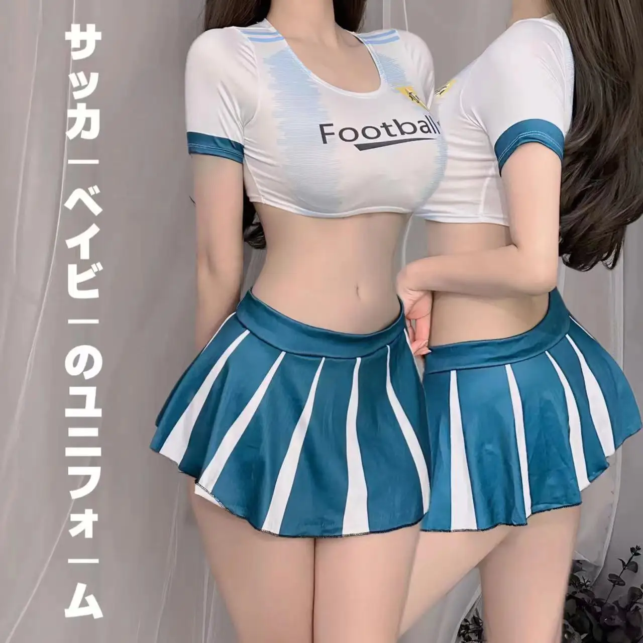 Sexy Cosplay Football Baby Anime Girl Figure Student Erotic Underwear Japan Sexy Role Play Uniform Costumes Sexy Lingerie Set