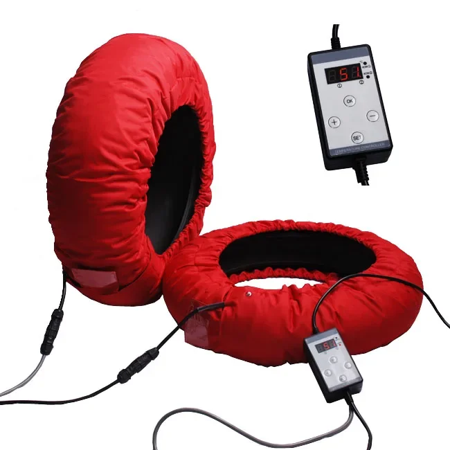 V8 CE Approved Digital Tyre Warmer Set 17inch Independent Thermostat Real Time Temperature Display 190 120 Custom Size&Logo