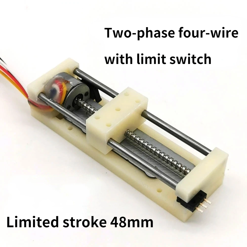 Micro Slide Table Screw Motor Optical Drive Stepper Motor DIY Small Slide Table with Limit Switch