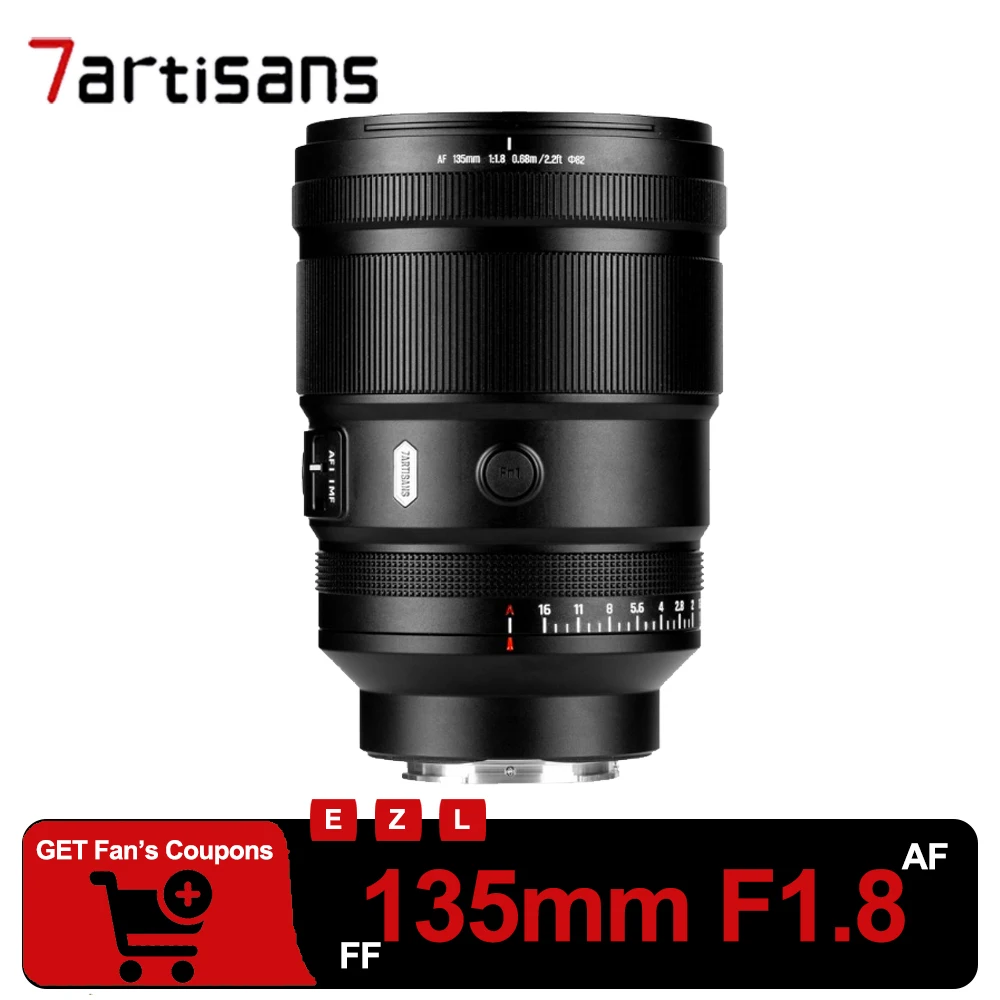 

7artisans Full Frame 135mm F1.8 Auto Focus Prime Telephone Lens for Sony E Nikon Z Leica L