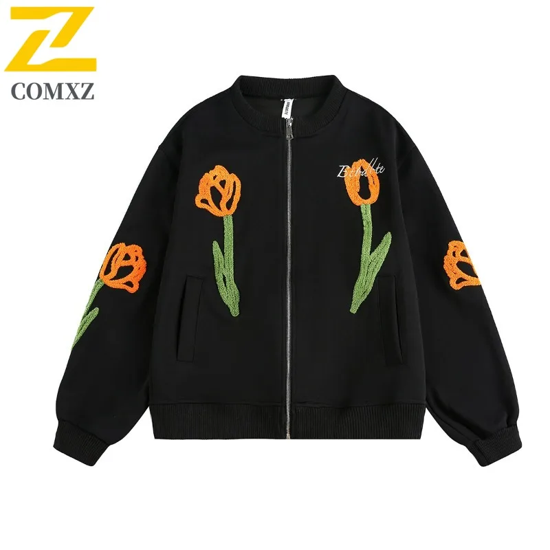 

COMXZ Мужская Chaqueta Простая удобная дышащая однотонная байкерская куртка для рыбалки на открытом воздухе Повседневная носимая университетская куртка
