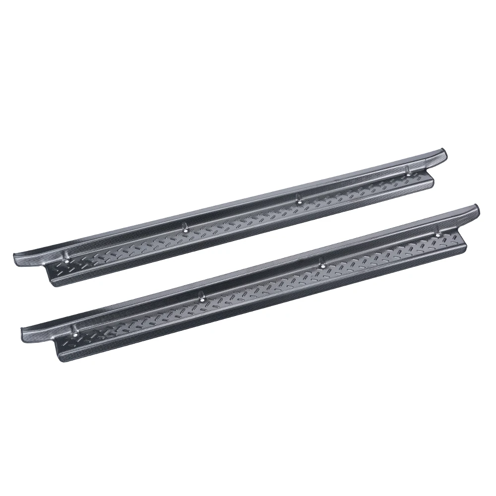 304 #   Embellecedores de cubierta de placa de desgaste de alféizar de puerta de acero inoxidable para Toyota Land Cruiser 71 75 78 79 LC78 LC79 LC71 accesorios de cabina individual