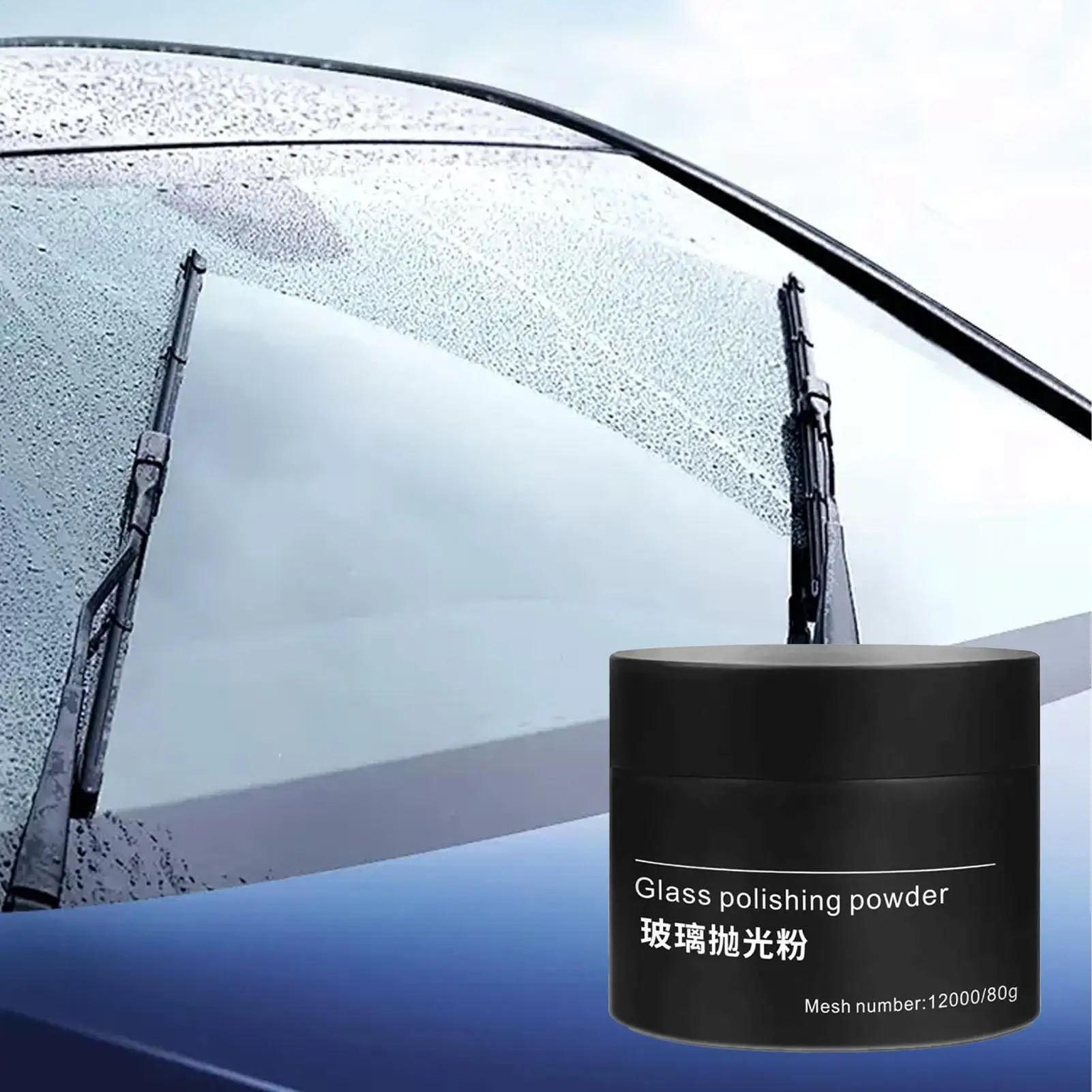 80g Cerium Oxide Glass Polishing Powder Window Windshield Scratch Remover Windscreen Repair Waxing Polished Cleaner