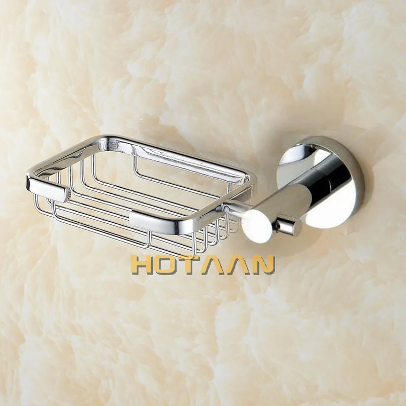 Wall Mounted Chrome Plated Solid Brass Bathroom Accessories,Bath Soap Dish,Soap basket,.,YT-10190