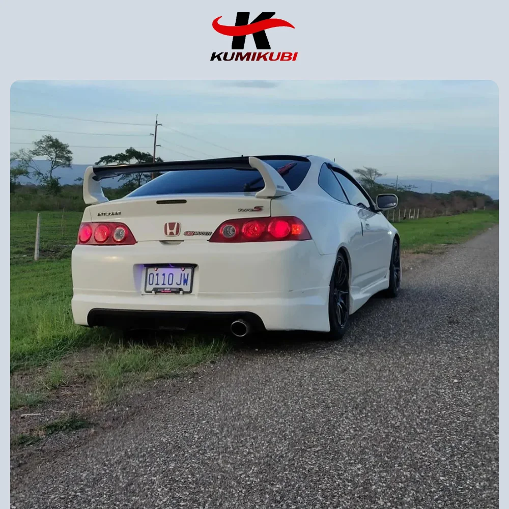 For Honda INTEGRA ACURA RSX DC5 2002-2006 ABS FD2 Spoiler Three Parts Acura Car Trunk Boot Cover Rear Wing 2003 2004 2005