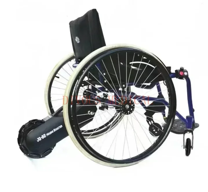 Silla de Ruedas Eléctrica Ligera de 250W, Accesorio para Silla de Ruedas Manual, Ayuda para Caminar, Handcycle para Personas con Discapacidad