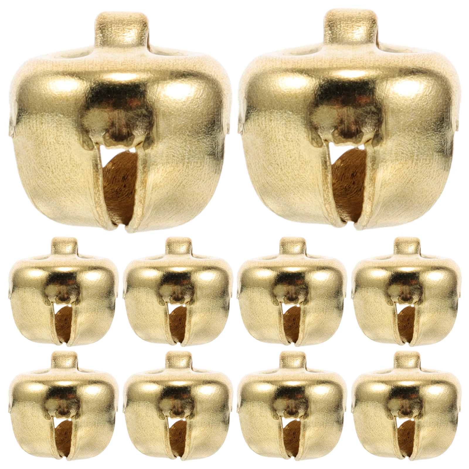 

24pcs Cross Jingle Bells Keychain Metal Pendant Christmas nament Craft Small Bell for Wreath DIY Jewelry Decor