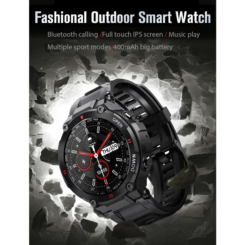 New Men Smartwatch Men Bluetooth Call Heart Rate Blood Pressure Monitoring Music Waterproof Outdoor Sports Women Smart Watch