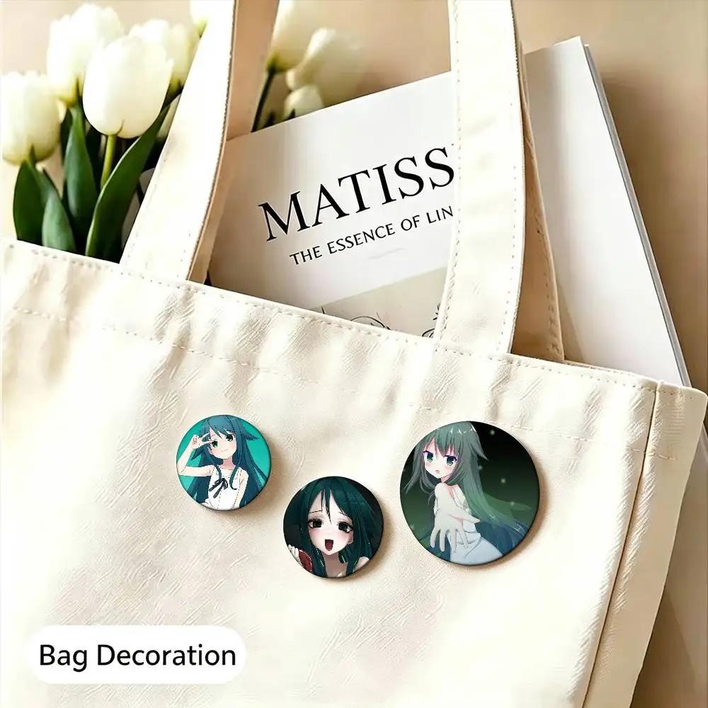 Saya No Uta The S-Song of S-Saya  Enamel Pin Tinplate Round Brooch Cosplay Nijigen Otaku Culture Badge 25mm 32mm 44mm 58mm