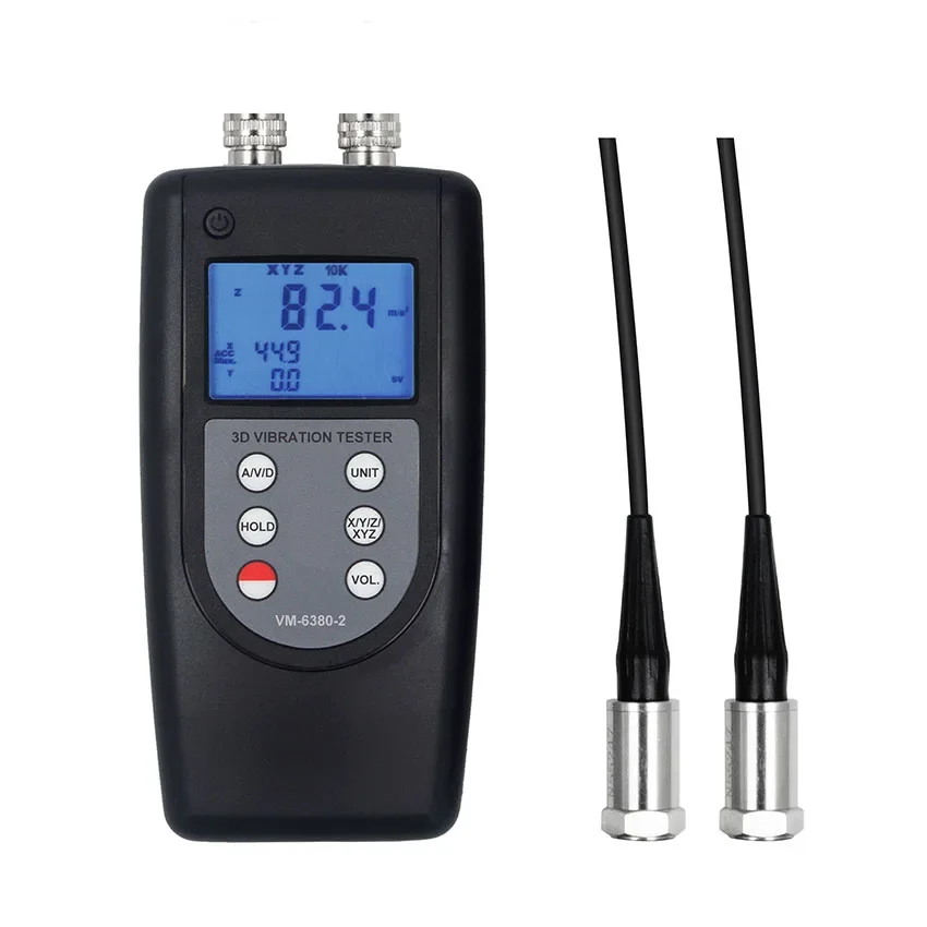 

Handheld 2 Channels Vibrometer Vibration Meter for Measuring Periodic Motion