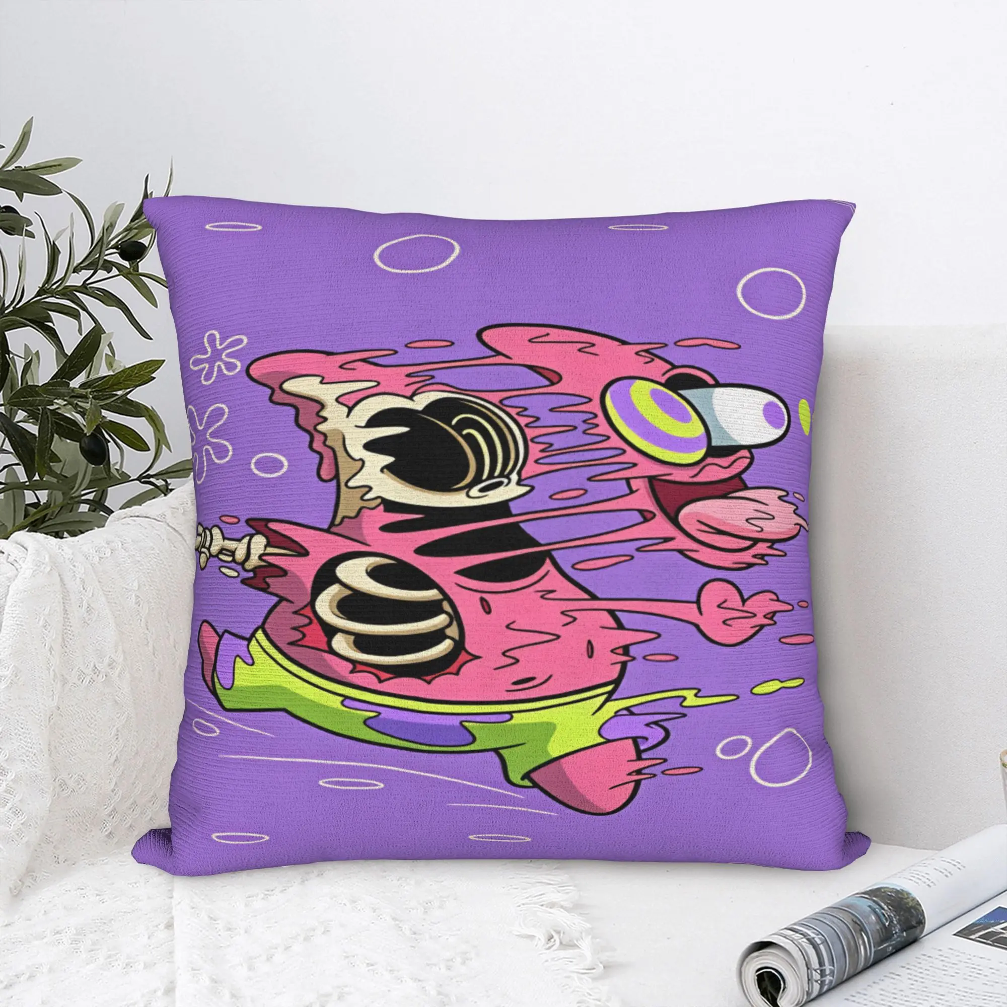 Pillow Cover SpongeBobs Plankton   Vintage Pillow Case For Wedding Party Home Decor Pillowcases
