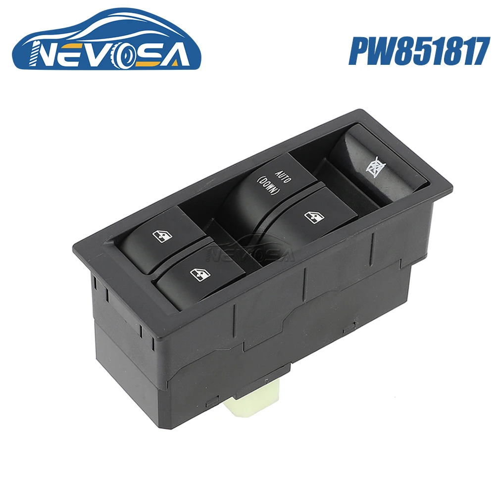 

NEVOSA PW851817 For Proton GEN2 Front Left Driver Side New Car Master Power Lifter Window Switch Glass Control Button Auto Parts