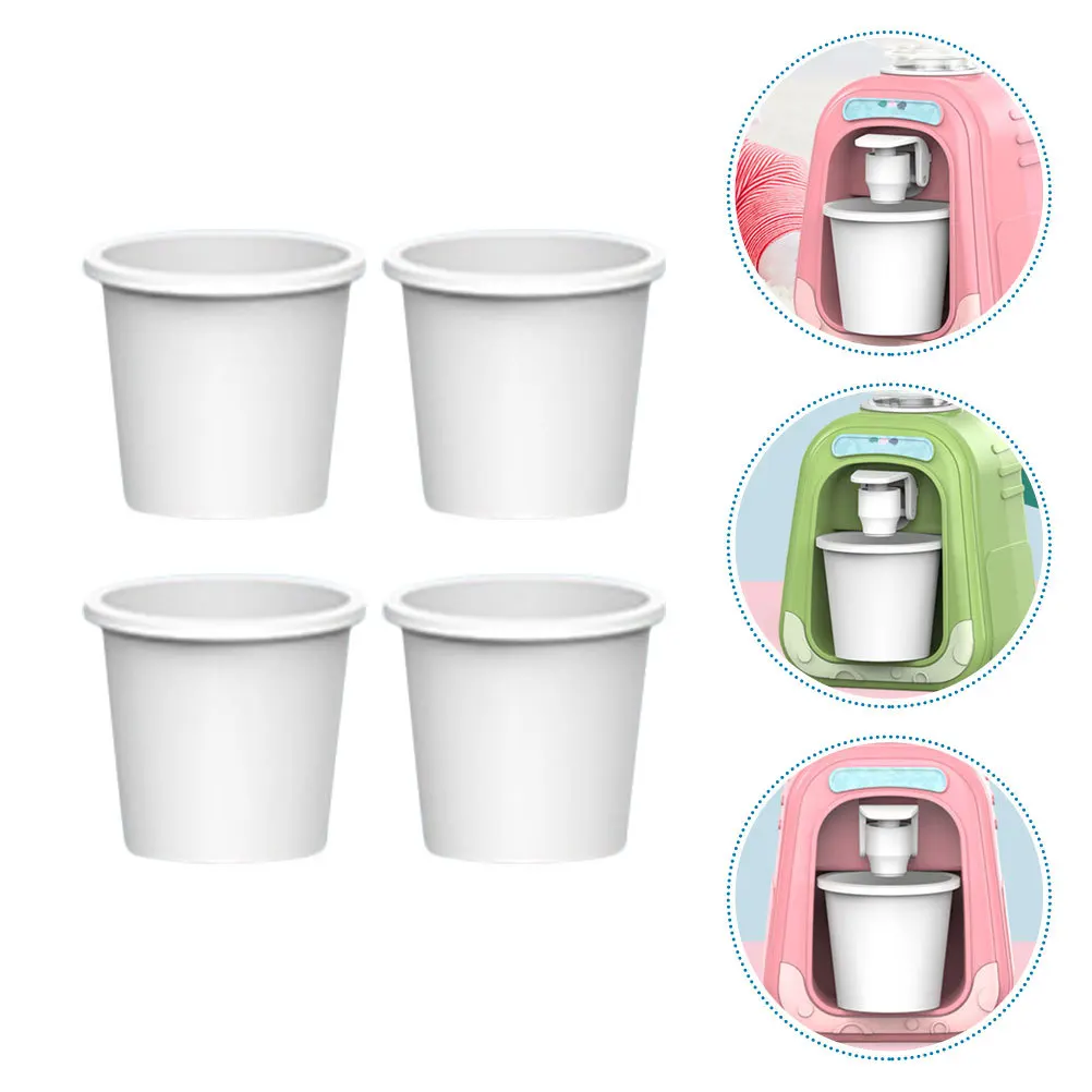 200個の小さなウォーターマシンカップ ミニチュアデザイン ドールハウスのキッチン遊びに最適 創造性と社会的スキルを高めます