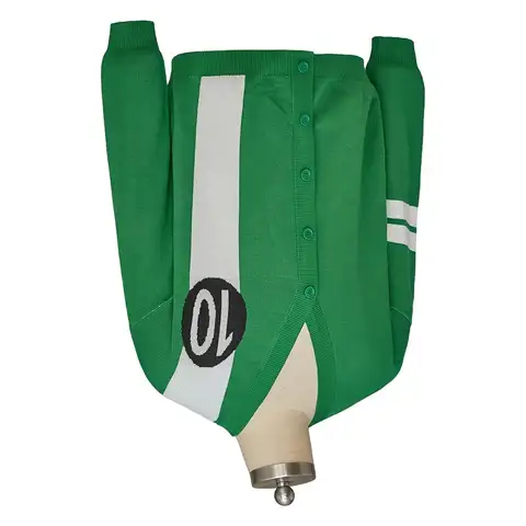 In Stock  Ben Tennyson 10 Cosplay Alien Force Costume Adult Cardigan Sweater Halloween Party Role Play Green Jacket