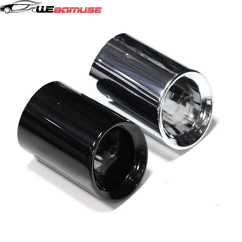 For BMW X3 G01 X4 G02 Stainless Steel Exhaust Nozzle Round Tailpipe Decorative Cover Silencer 2019 2020 2021 2022