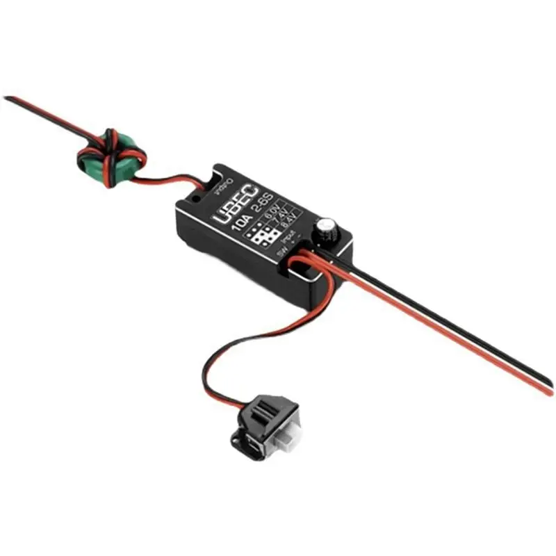 

Best-Waterproof UBEC 10A Voltage Regulator Module 2-6S 6V/7.4V/8.4V Adjustable Metal Shell BEC For RC Car Accessories