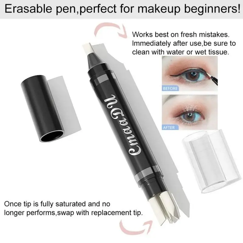 1pc Multi Functional Makeup Remover Pen,Such As Eyeliner,Eyelashes,Lipstick and Other Makeup Can Be Easily Removed