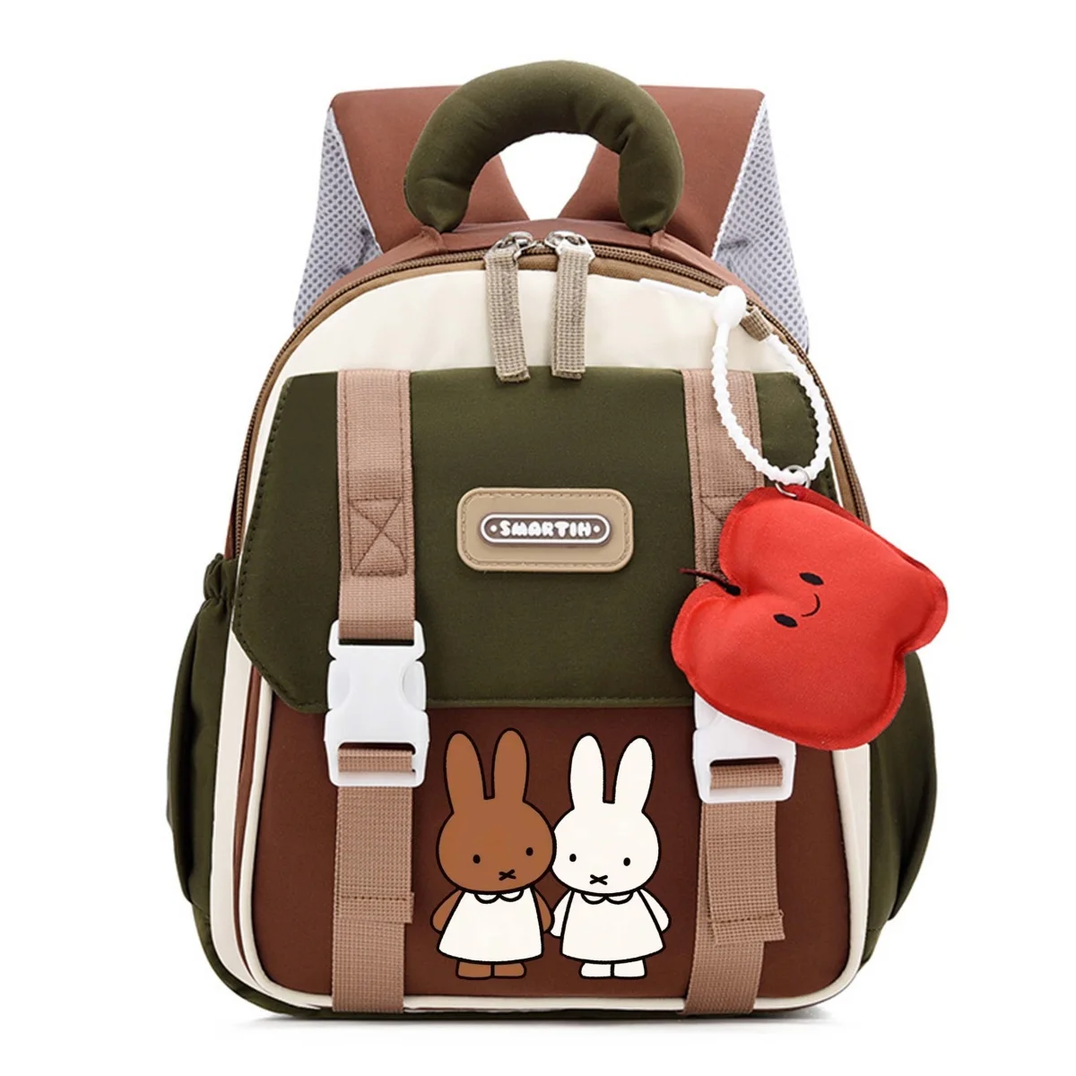 

New Miffy Backpack Kawaii Student Cartoon Large Capacity Macaron Color Trendy Travel Bag Handbag Korean Girl Cute Backpack